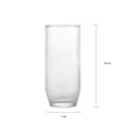 thumbnail image 3 of Vaso Crisa de Vidio Modelo Brisa HB Transparente, 3 of 4