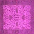 thumbnail image 1 of Ahgly Company Indoor Square Oriental Pink Industrial Area Rugs, 3' Square, 1 of 4