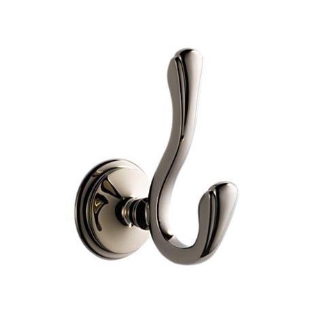 UPC 034449651196 product image for Brizo 693585-PN Charlotte Double Robe Hook In Polished Nickel | upcitemdb.com