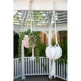 thumbnail image 5 of Flora Bunda  5 x 5 in. Ceramic Macrame Hanging Planter, Glass Blue, 5 of 5