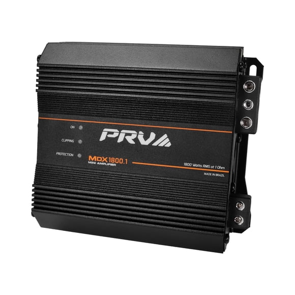 Amplificador para auto PRV AUDIO MDX1800.1 de 1800 W, 1 canal, clase D
