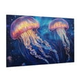 thumbnail image 2 of 1000 PCS Fantasy underwater jellyfish 1000 piece Wooden jigsaw puzzles,Stunningly Vibrant Colors,Featuring unique and beautiful illustrations,depict a dreamy jellyfish,Gift Suitable Family Friends, 2 of 6
