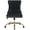 Black, variant on Upholstered Tufted Office Chair with Golden Metal Base, Adjustable Desk Chair Swivel Office Chair Armless Office Chair for Bedroom Livingroom Game Study Makeup Chair