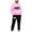 A-409-Pink, variant on Caqnni Toddler Boy Clothes Long Sleeve Color Block Crewneck Sweatshirt Pants Set Fall Winter Outfits Fall Winter Set Children's Thermal Underwear Se(3-4 Years)