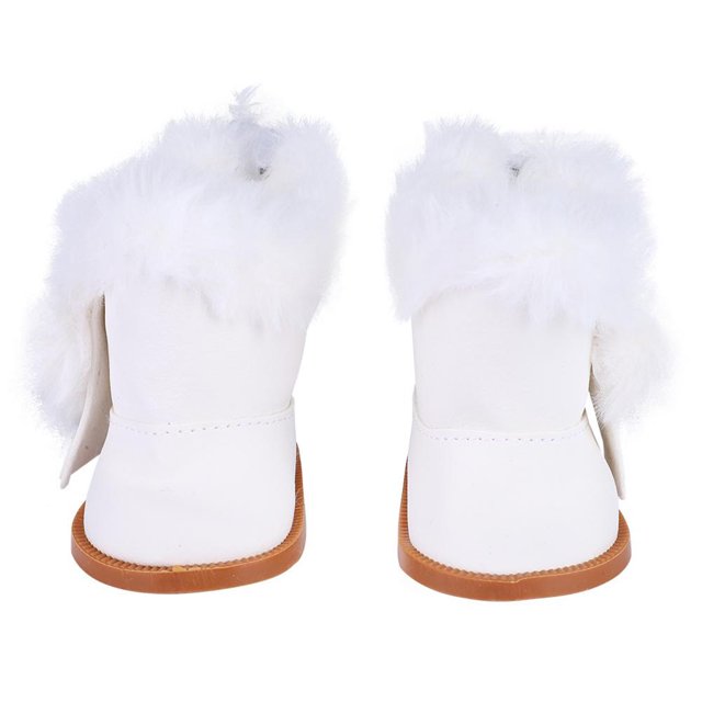 Zapatos de invierno para muñecas de peluche, botas gruesas para la nieve, aptas para accesorios de zapatos de muñecas de 18 pulgadas 1 par seitruly FN0027-04B