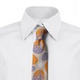 thumbnail image 2 of Abstract Necktie, Ornate Spring Motifs, Dress Tie, 3.7", Orange Mauve Beige, by Ambesonne, 2 of 3