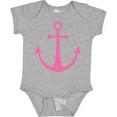 thumbnail image 3 of Inktastic Anchor Nautical Pink Girls Baby Bodysuit, 3 of 5