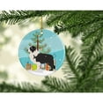 thumbnail image 2 of Carolines Treasures BB2941CO1 Black Border Collie Merry Christmas Tree Ceramic Ornament 3 in multicolor, 2 of 2