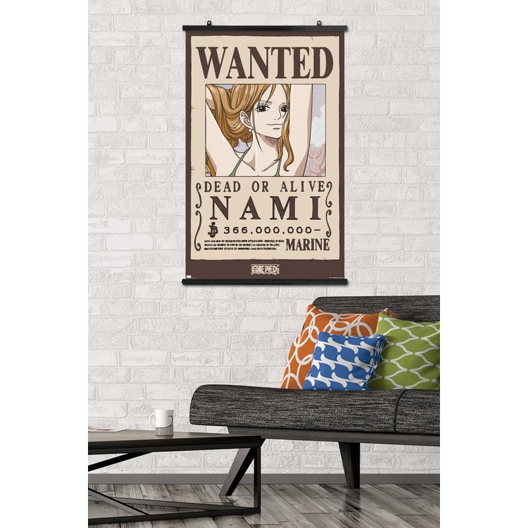 One Piece - Nami Wanted Poster Wall Poster, 22.375