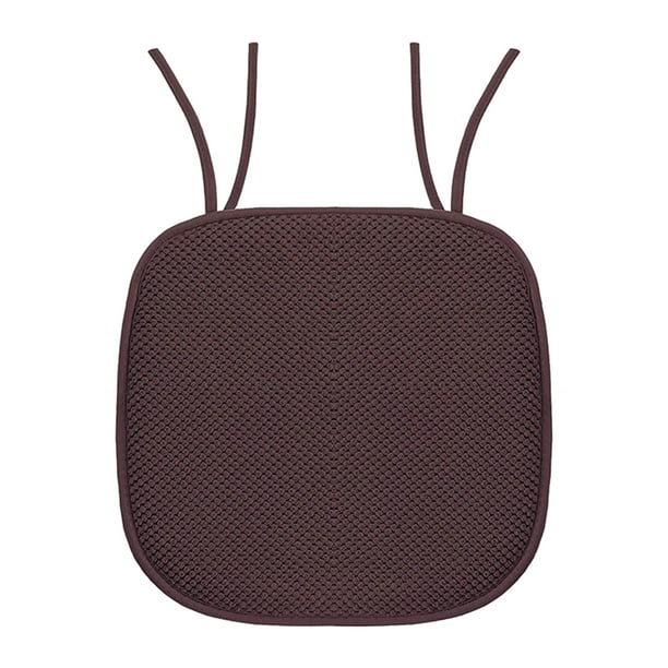 Matsuzay Prevenga las manchas y las sillas fáciles de limpiar Cojín para silla sin manchas No destiñe y fácil de limpiar Esponja de alta Conjuntos de muebles de dormitorio Marrón 41*41cm