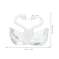 thumbnail image 2 of Luxshiny Figurilla De Cisne De Cristal Transparente Para En Bodas Y Fiestas, 2 of 7