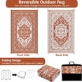 thumbnail image 4 of Riedhoff Outdoor Rug 10' X 8', Reversible, Foldable,  Red & White Patterned, 4 of 8