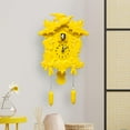 thumbnail image 6 of Walplus Cuckoo Clock in Yellow Wall Clock Pendulum Home Decoration, 6 of 11