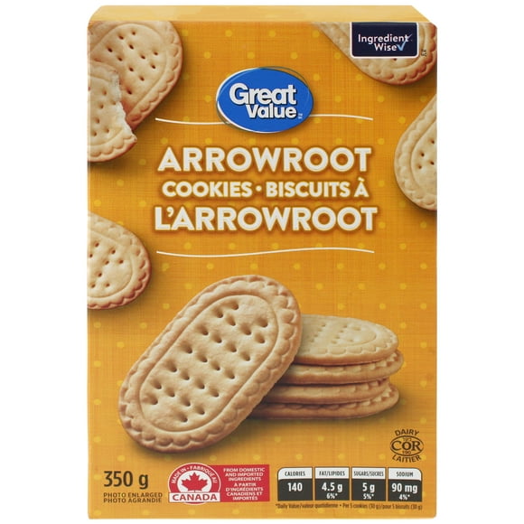Biscuits à l’arrow-root Great Value 350&nbsp;g