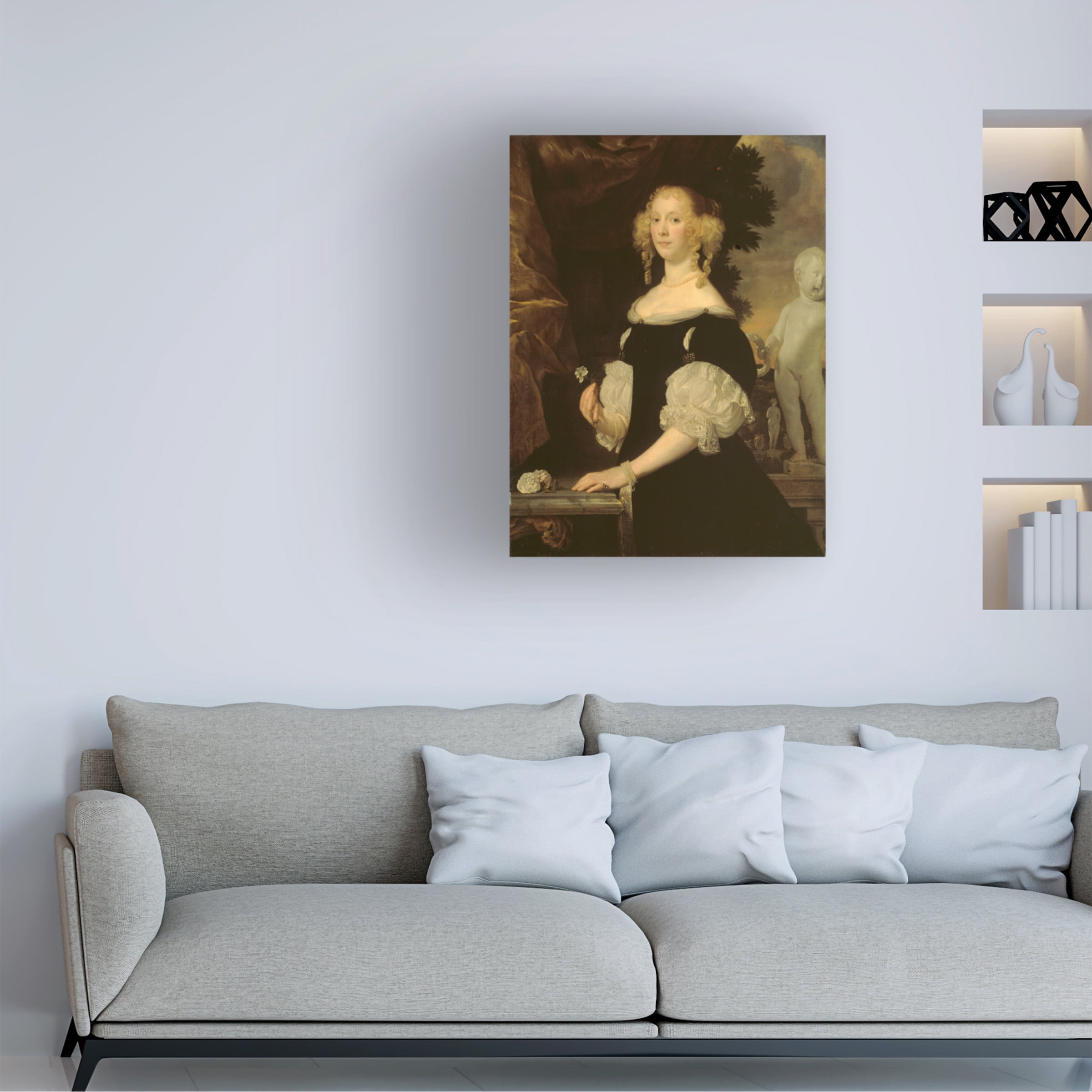 Abraham van den Tempel 'Portrait Of A Woman' Canvas Art