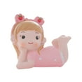 thumbnail image 5 of Milisten Pink Resin Cake Ornament for Decor Lovely Cartoon Girl Statue for Birthday Party Supply 1pc, 5 of 8