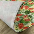 thumbnail image 4 of Ambesonne Tropical Place Mats Set of 4, Exotic Flowers Pattern, Standard Size, Red Pale Yellow Green, 4 of 5