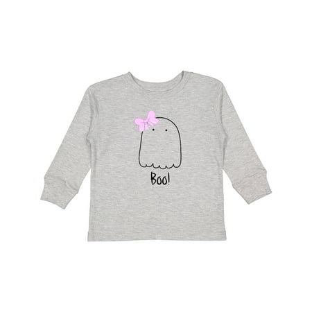 

Inktastic Boo Ghost Gift Toddler Toddler Girl Long Sleeve T-Shirt