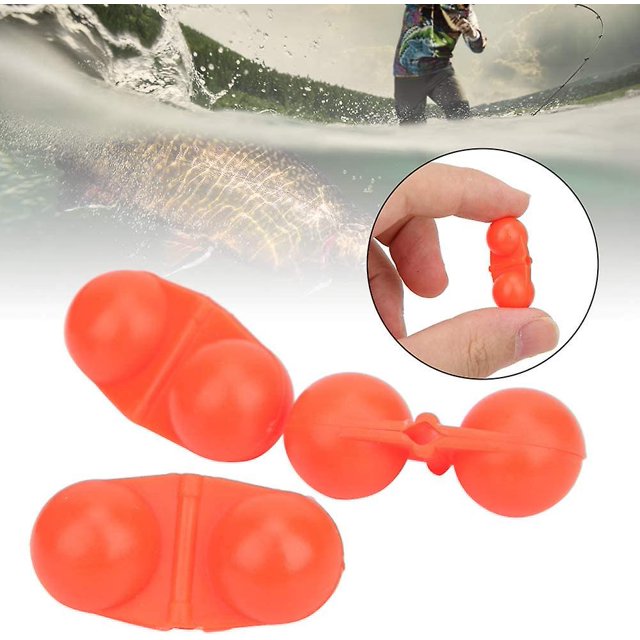 Sonajero doble, sonajeros de bagre, cuentas portátiles para pesca en el mar, atractor de campana, accesorio para atraer peces (30 uds, naranja) ZefeiWu 8390612521324