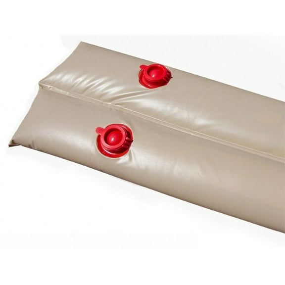 Buffalo Blizzard Tan 22 Gauge 8' Rectangle Double Chamber Water Bags for Pool Closing, 24 pack