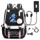 thumbnail image 3 of Mochila escolar de Disney Stitch para niños y niñas, mochila con puerto USB, mochila de lona para adolescentes, mochila de viaje para estudiantes, gran capacidad, 3 of 5