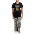 thumbnail image 4 of CafePress - I Don't Wanna Taco 'Bout It Women's Dark Pajamas - Women's Short Sleeve Print T-Shirt and Pants Dark Cotton Pajama Set, 4 of 7