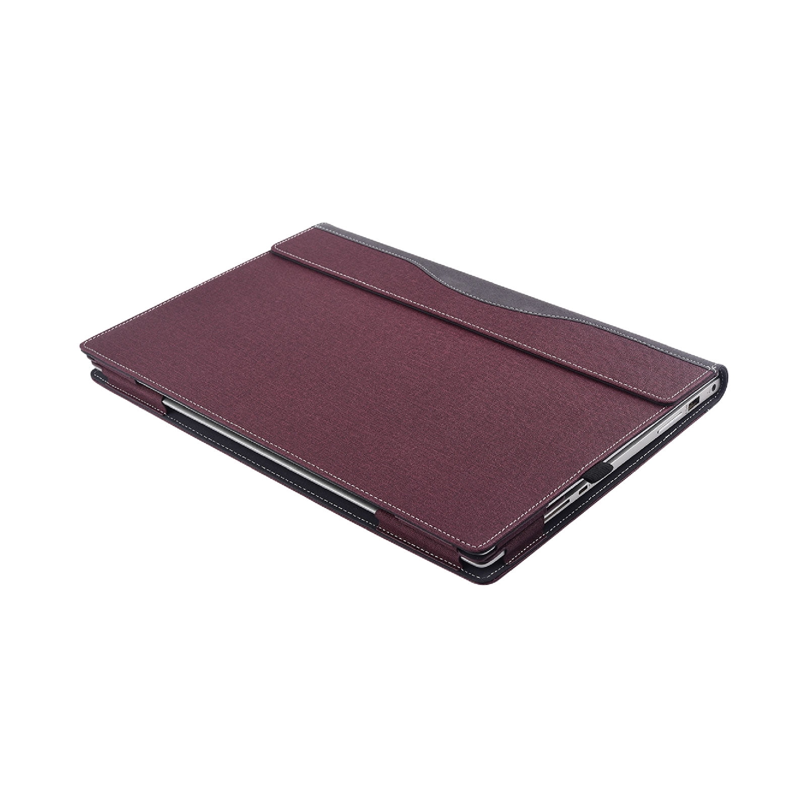 Laptop Cover Case for Dell Inspiron 16 5645/5640/5635/5630/5625/5620 Notebook PC (NOT Working with Other Dell Models) PU Leather Detachable Notebook Sleeve (Wine red)