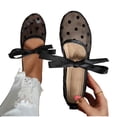 thumbnail image 5 of Purcolt Womens Polka Dot Mesh Flats Comfort Breathable Closed Round Toe Ballet Shoes with Strap Lightweight Slip On Soft Sole Walking Shoes for Work Office, 5 of 9
