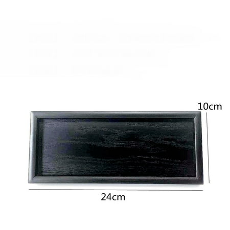 

Livesture New Cutlery Black Rectangular Wooden Tray Black 24X10X2cm