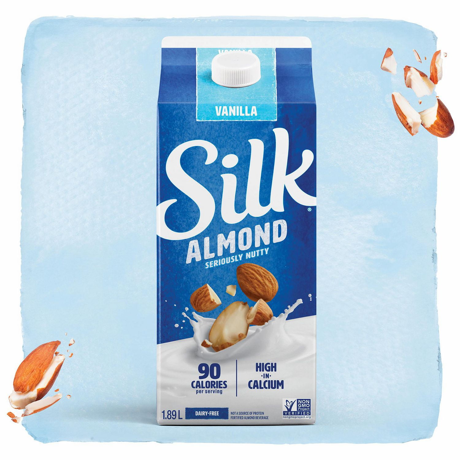 Silk Almond Milk Alternative, Vanilla, Dairy Free, 1.89 L
