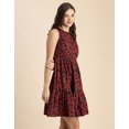 thumbnail image 3 of Moomaya Trendy Printed Cotton Sleeveless Tiered Dress - Stylish Summer Sundress, 3 of 9