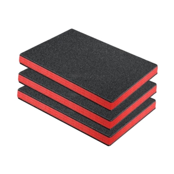3 piezas de insertos de espuma extraíbles para caja de herramientas, para miniaturas de mesa y estuche de cámara. 305 cm x 255 cm x 25 cm