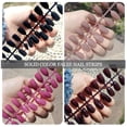thumbnail image 2 of 24pcs Solid-Color False Nail Strips Long Ballet Nail Strips,W1B7 B6D5, 2 of 8