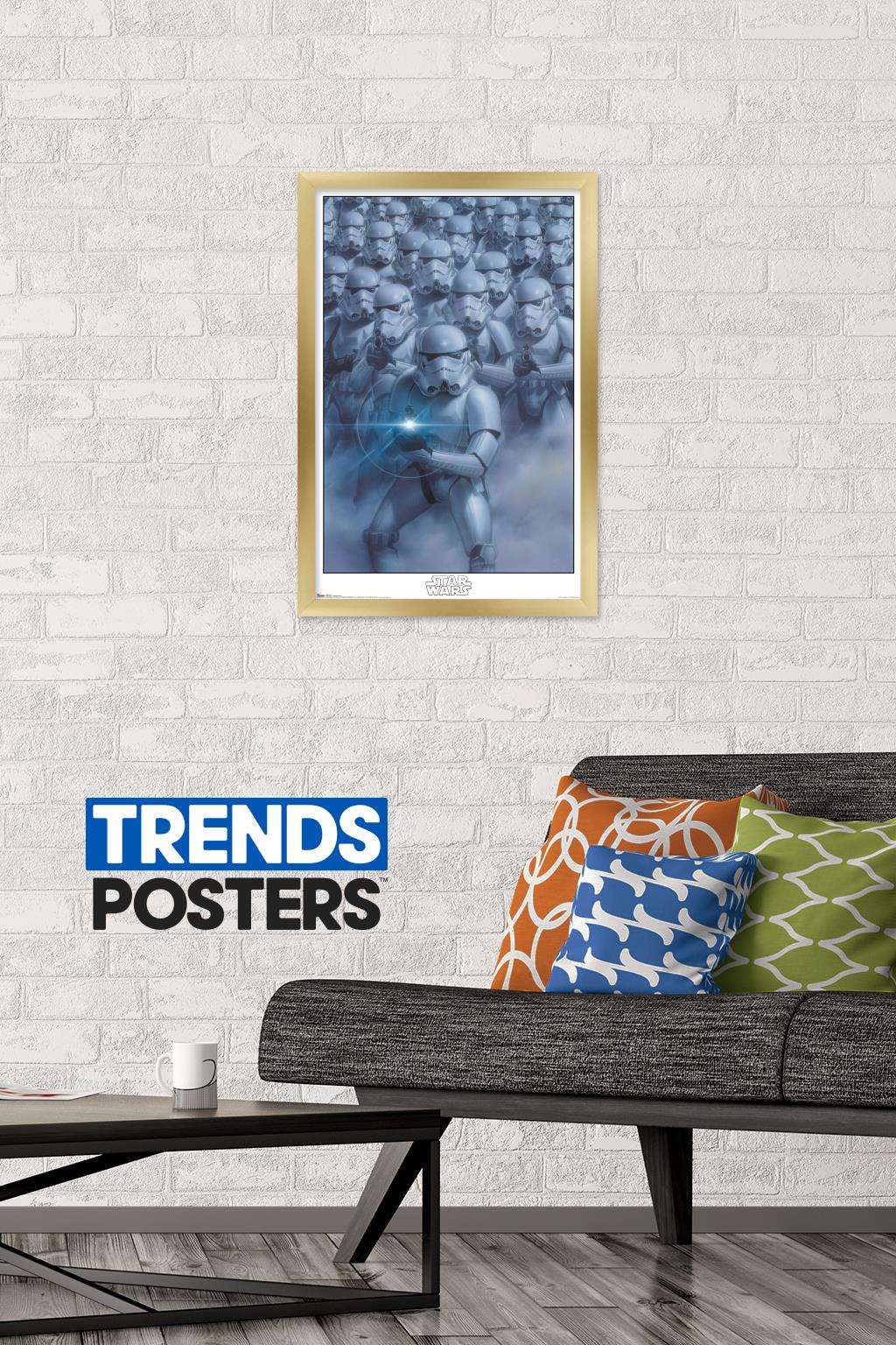 Star Wars: Saga - Stormtroopers Wall Poster, 14.725" x 22.375", Framed