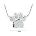 thumbnail image 6 of sunsanly Pet Urn Necklace for Ash Paw Print Cremation Keepsake Mini Urn Pendant Memorial Ash Jewelry for Cat Dog Ash Hair Nails, 6 of 8