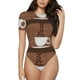thumbnail image 1 of Balery Coffee Cafe Cup Body de cuello redondo de manga corta para mujer Tops de manga corta Tops básicos-XX-Large, 1 of 7