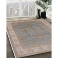 thumbnail image 2 of Ahgly Company Indoor Rectangle Mid-Century Modern Silver Pink Oriental Area Rugs, 8' x 12', 2 of 6