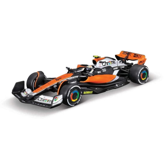 Bburago F1 Race McLaren Racing With Driver, 1:43, Norris #4