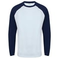 thumbnail image 1 of Skinnifit Mens Raglan Long Sleeve Baseball T-Shirt, 1 of 3