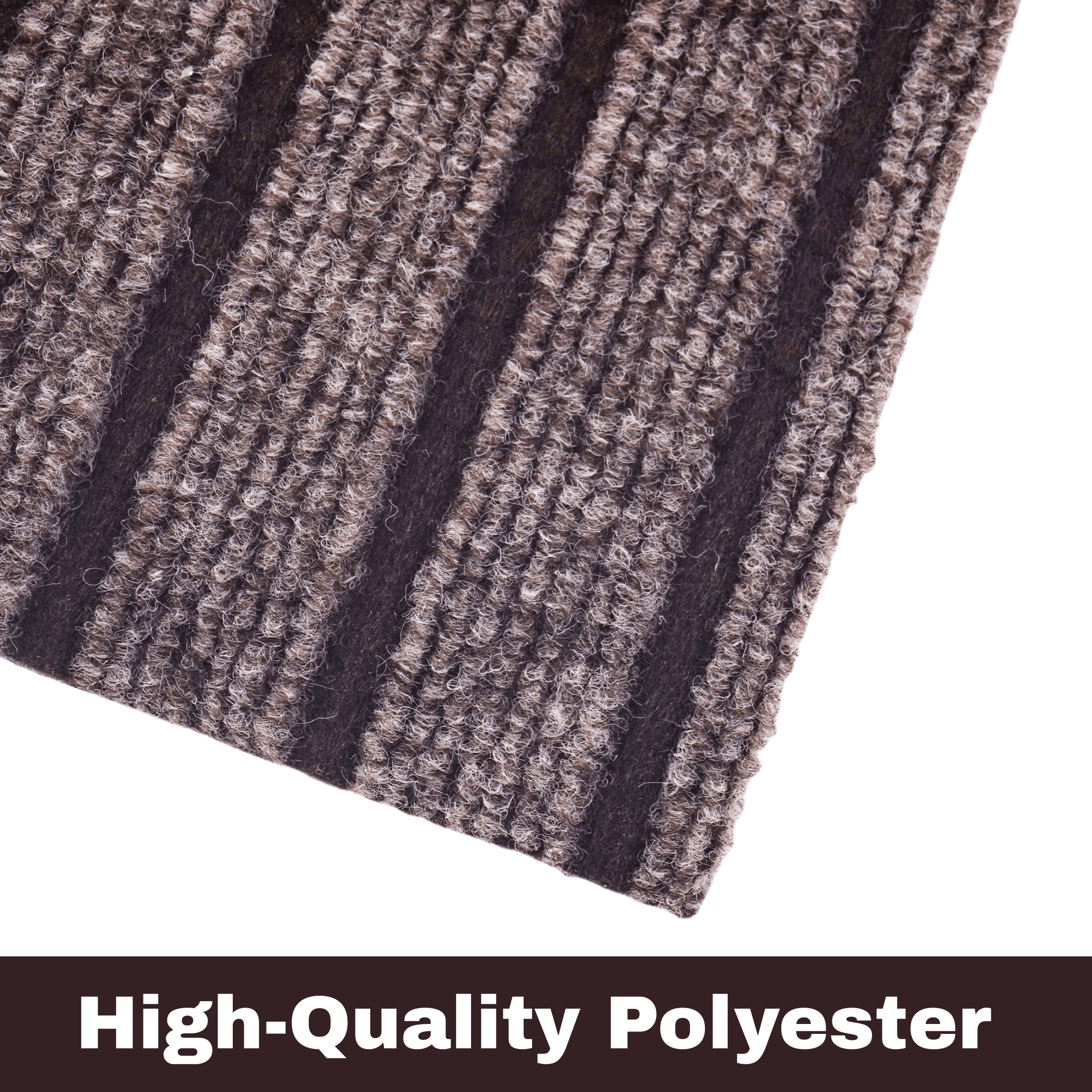 OVYEOFR Runner Rugs, 3' x 10' Commercial Carpet with Rubber Backing for Hallway Kitchen Entryway Balcony Indoor Outdoor, Brown