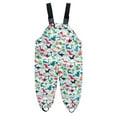 thumbnail image 3 of FAMTKT Child's Cartoon Sling Rain Pants For Baby Boys Girls Play Water Assault Pants, Toddler Raincoat( Green, 10-11 Years ), 3 of 8