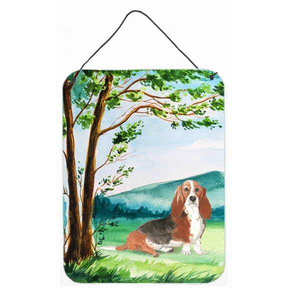 Under the Tree Basset Hound Wall or Door Hanging Prints