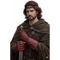 thumbnail image 2 of Men’s Leather Medieval Gloves, Long Cuff Gauntlet Gloves for Riding, Work & Outdoor Use, 2 of 4