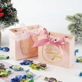 thumbnail image 5 of JUMRHFAN 32 Pack Paper Small Gift Bags with Handles, Reusable Party Favor Bags with 4 Colors Silk Ribbon, Mini Bulk Gifts for Birthday, Wedding, Baby Shower, Crafts, Shopping, 5.5"×6.2"×4.7" (Pink), 5 of 7