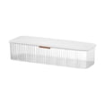 thumbnail image 3 of Cable Storage Box Plastic Transparent Container Dustproof Stationeries Supplies Organizer Accessories Green, 3 of 9