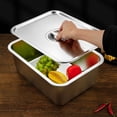 thumbnail image 2 of BPPEG 2026 New Stainless Steel Cat Litter Box Stainless Steel Material Small Litter Box Keeps Food Fresh and Hygienic Steel Litter Box for Home Travel 403010Cm, 2 of 7