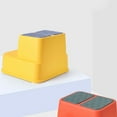 thumbnail image 3 of Raindrops Double Layer Plastic Step Stool Childs Step Up Stool Toddler Potty Training 1Pc for Daily Life, 3 of 8