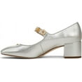 thumbnail image 3 of Circus Ny By Sam Edelman Women's Elaine Mary Jane Block Heel Pumps Soft Silver 6.5M, 3 of 5