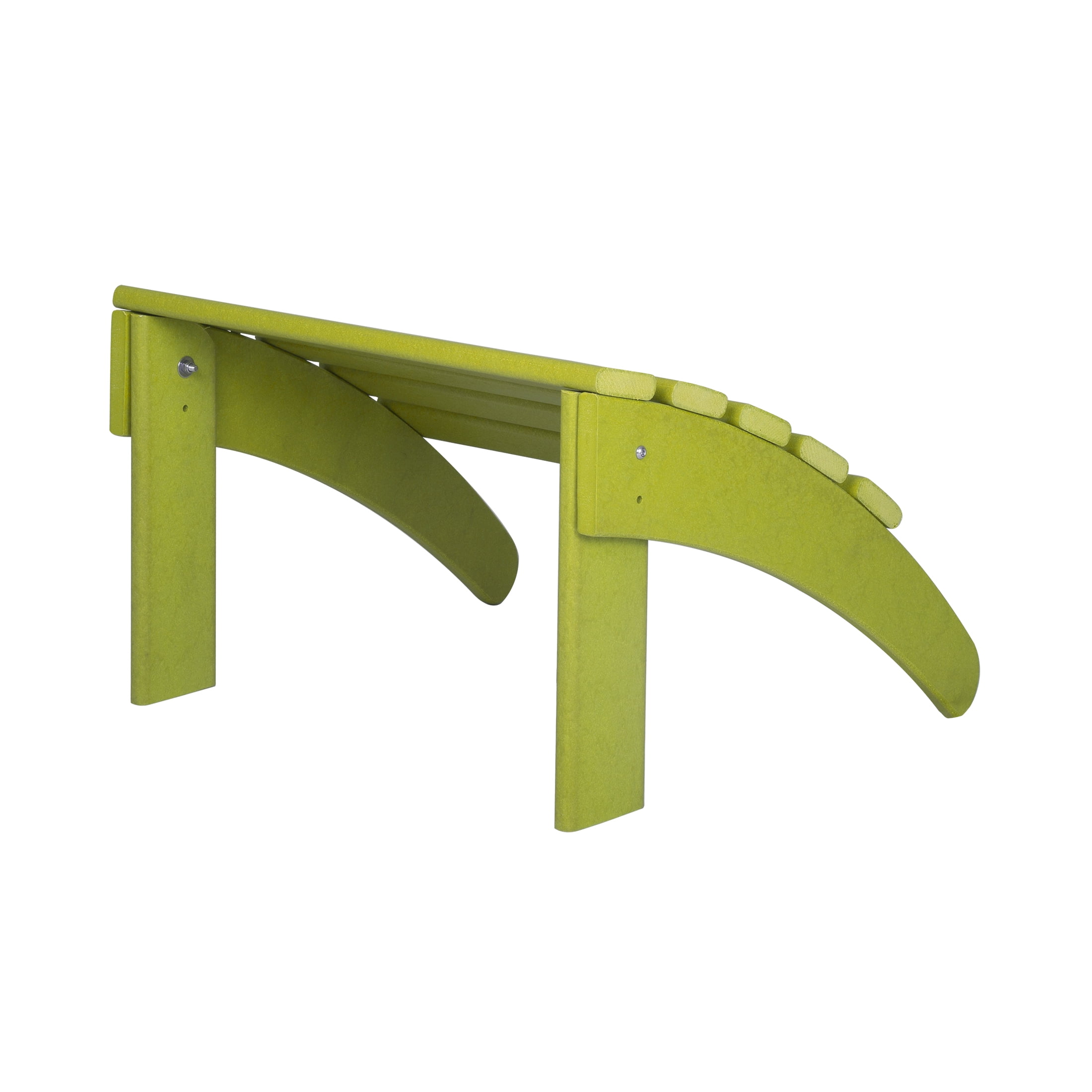 Garden Plastic Outdoor Adirondack Footrest Ottoman, Lime