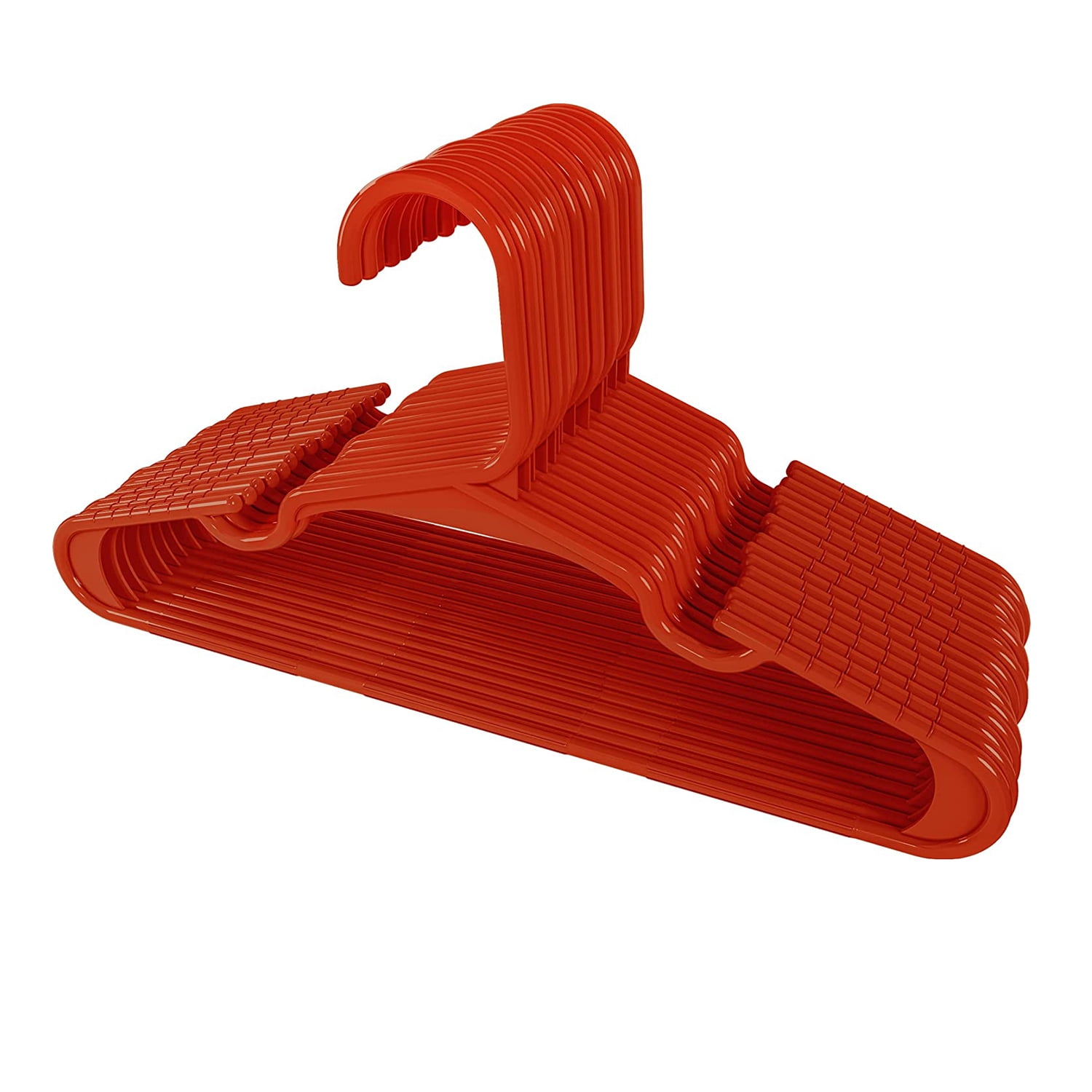 Kids Hangers 11. 5 Inch Plastic Baby Hangers for Closet Childrens